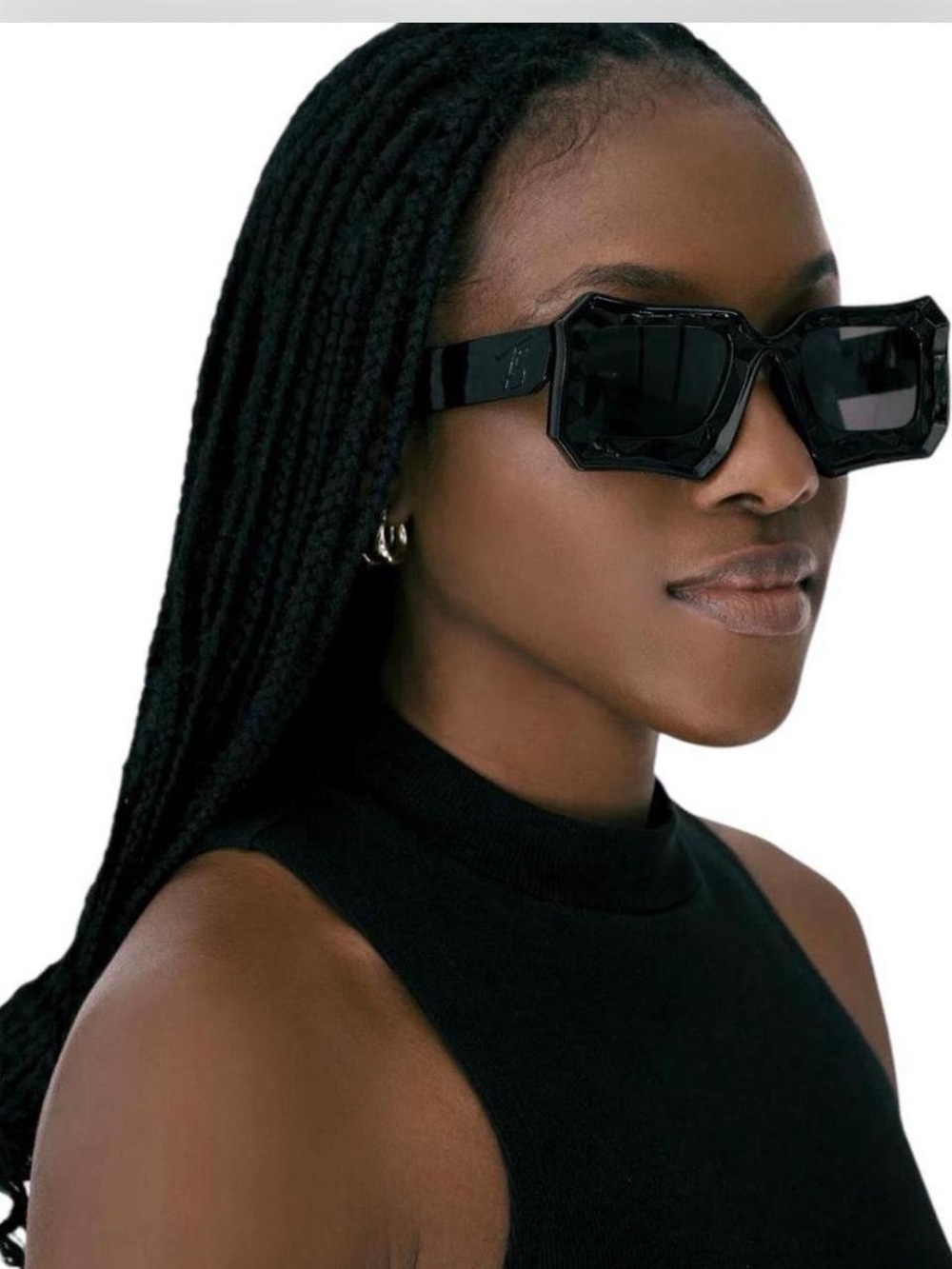 Fifty shades nyc Black Geometric Sunglasses - Fashionable Eyewear